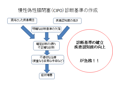 平成23年度厚労省研究班によるCIPO診断基準（研究代表者：中島淳）